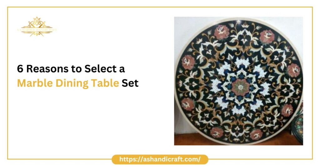 Marble Dining Table set